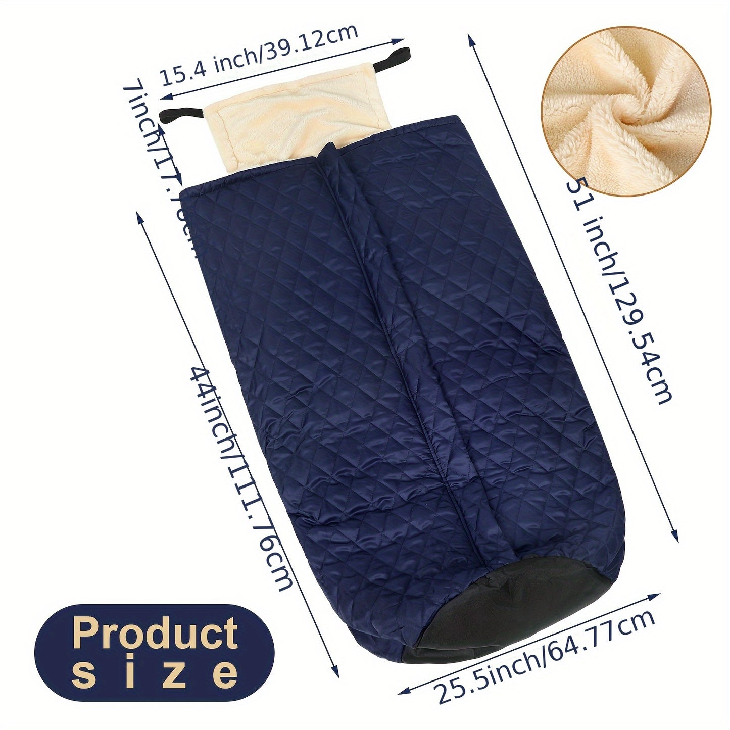 Lightweight Waterproof Wheelchair Blanket Cozy Fleece Lap Cover