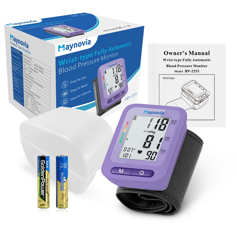 MAYNOVIA Digital Wrist Blood Pressure Monitor for Home Use