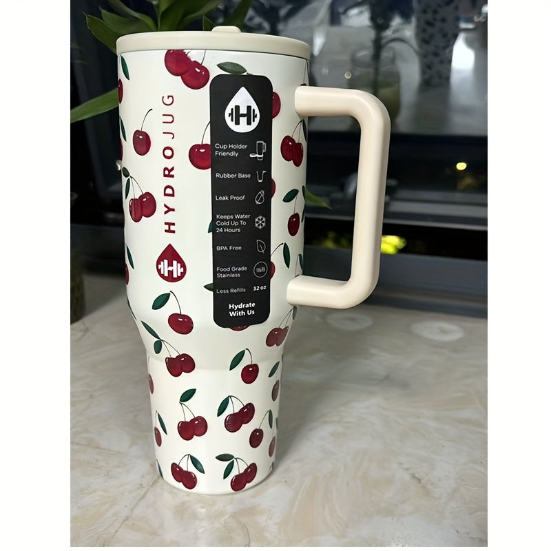 HydroJug Insulated Water Bottle With Flip Straw And Handle