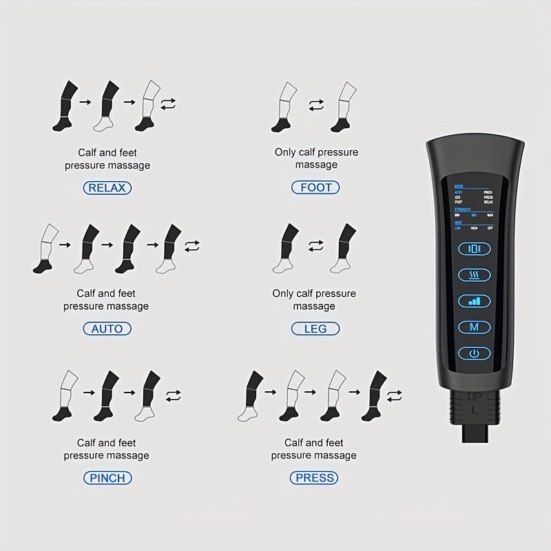 Leg Massager with Air Compression and Vibration for Relaxation