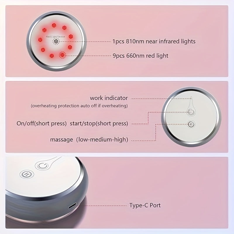 Portable Cold Laser Relax Device for Pain Relief and Relaxation