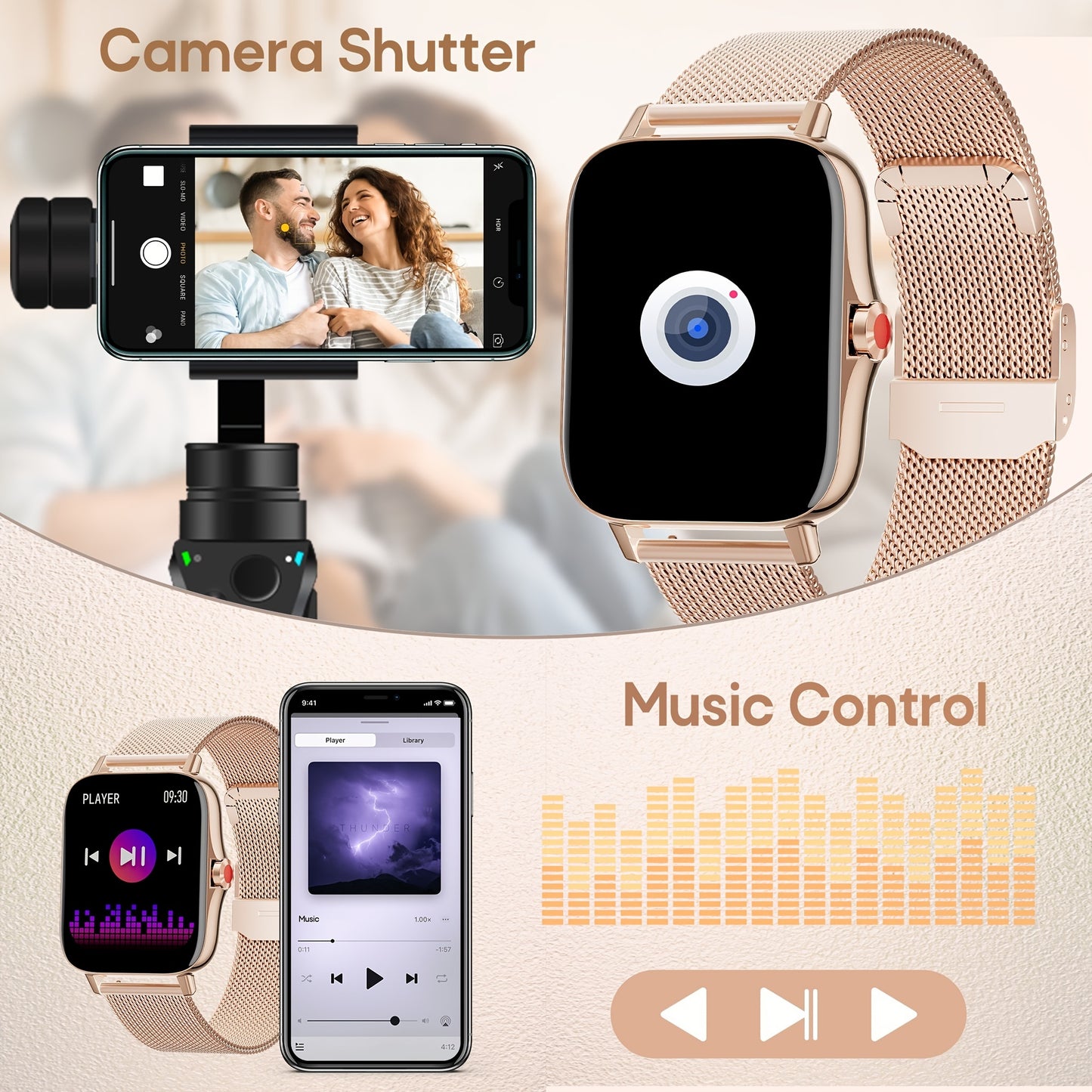 Smart Watch for Fitness Tracking and Call Notifications