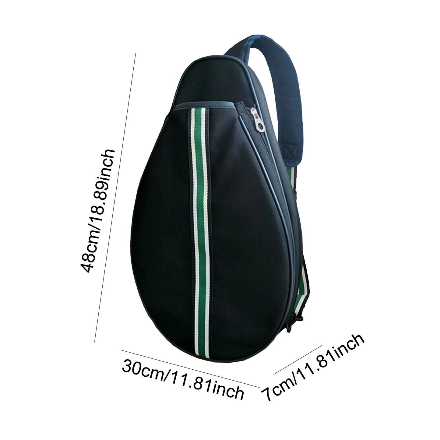 Tennis Racket Bag With Adjustable Strap And Waterproof Sleeve