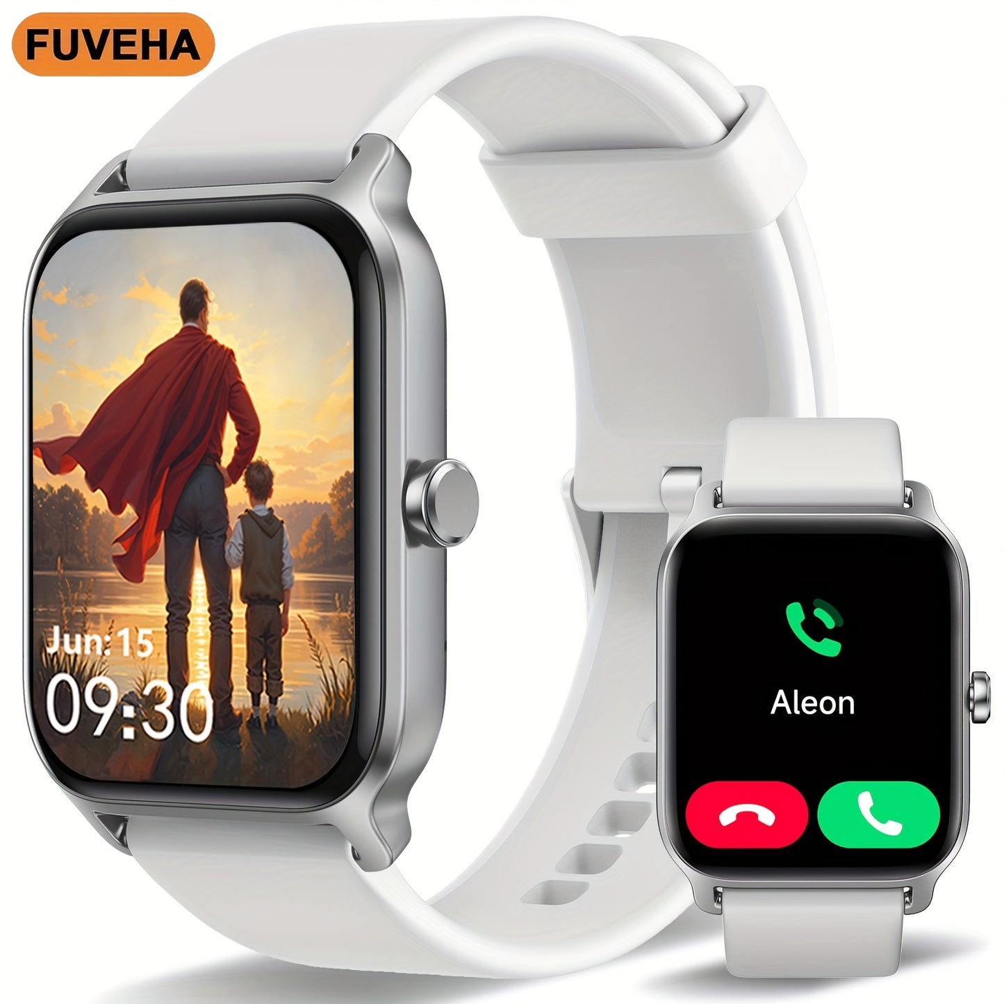 FUVEHA Unisex Smartwatch Gift Premium With Alexa And Calls