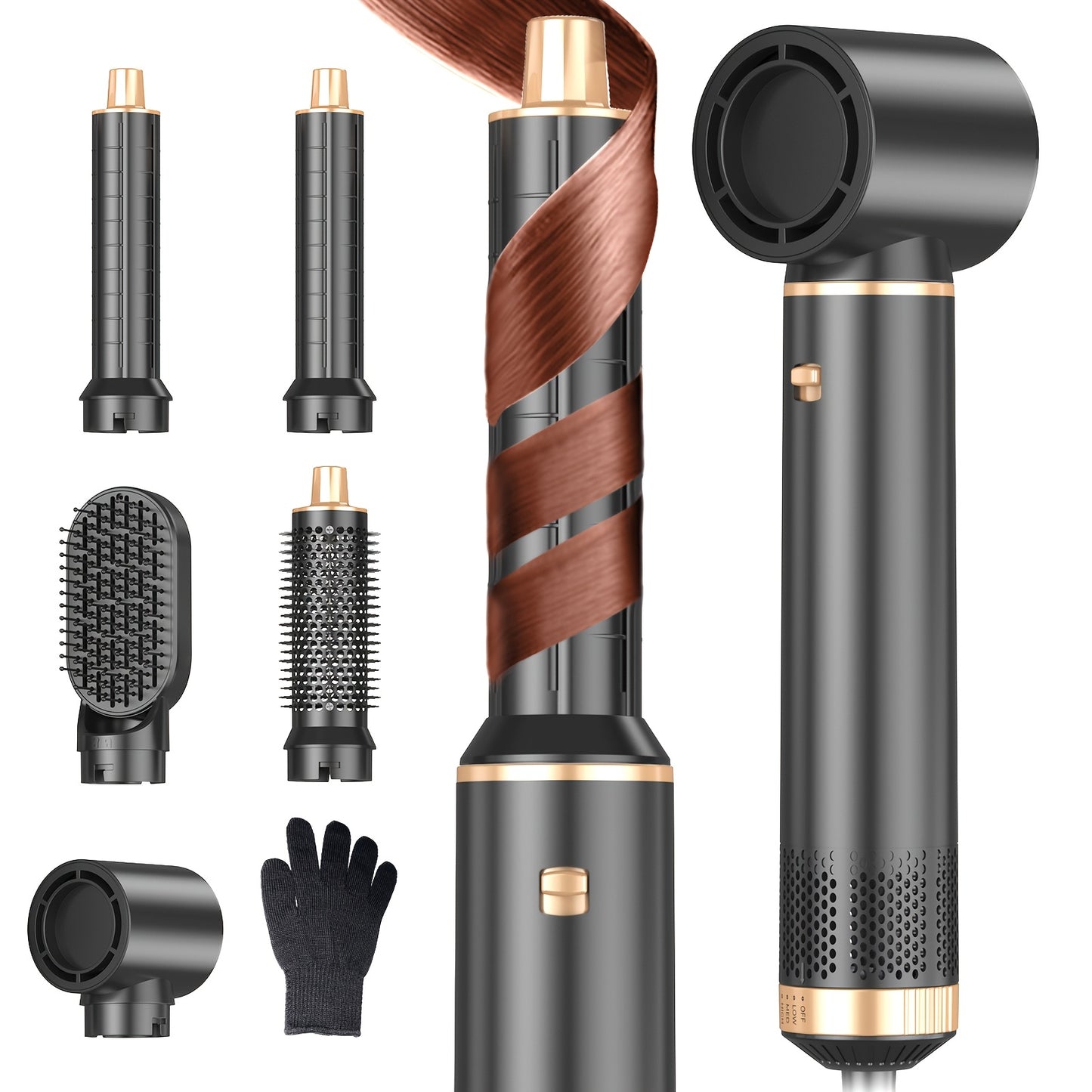 5-in-1 Hair Styler Brush for Effortless Styling and Care