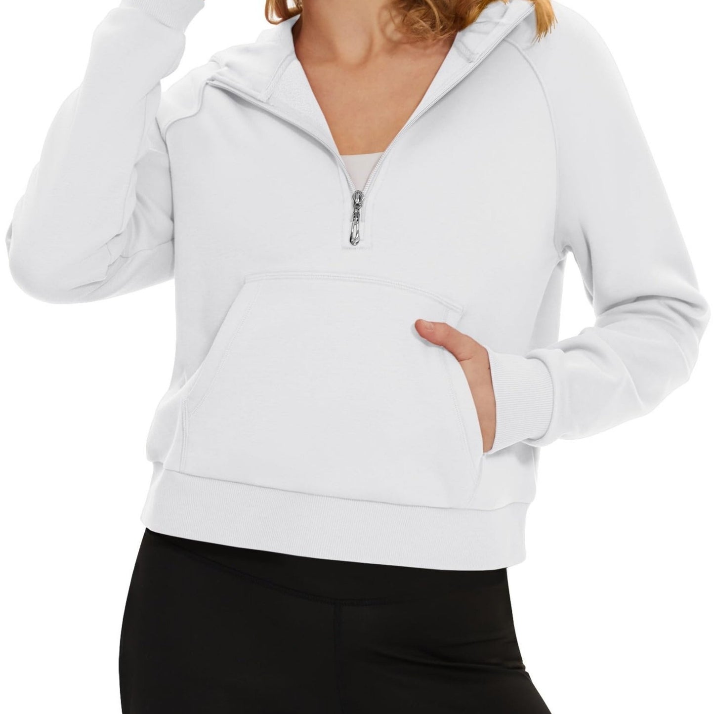 Womens Hooded Fleece Pullover Casual Athletic Hoodie for All Seasons