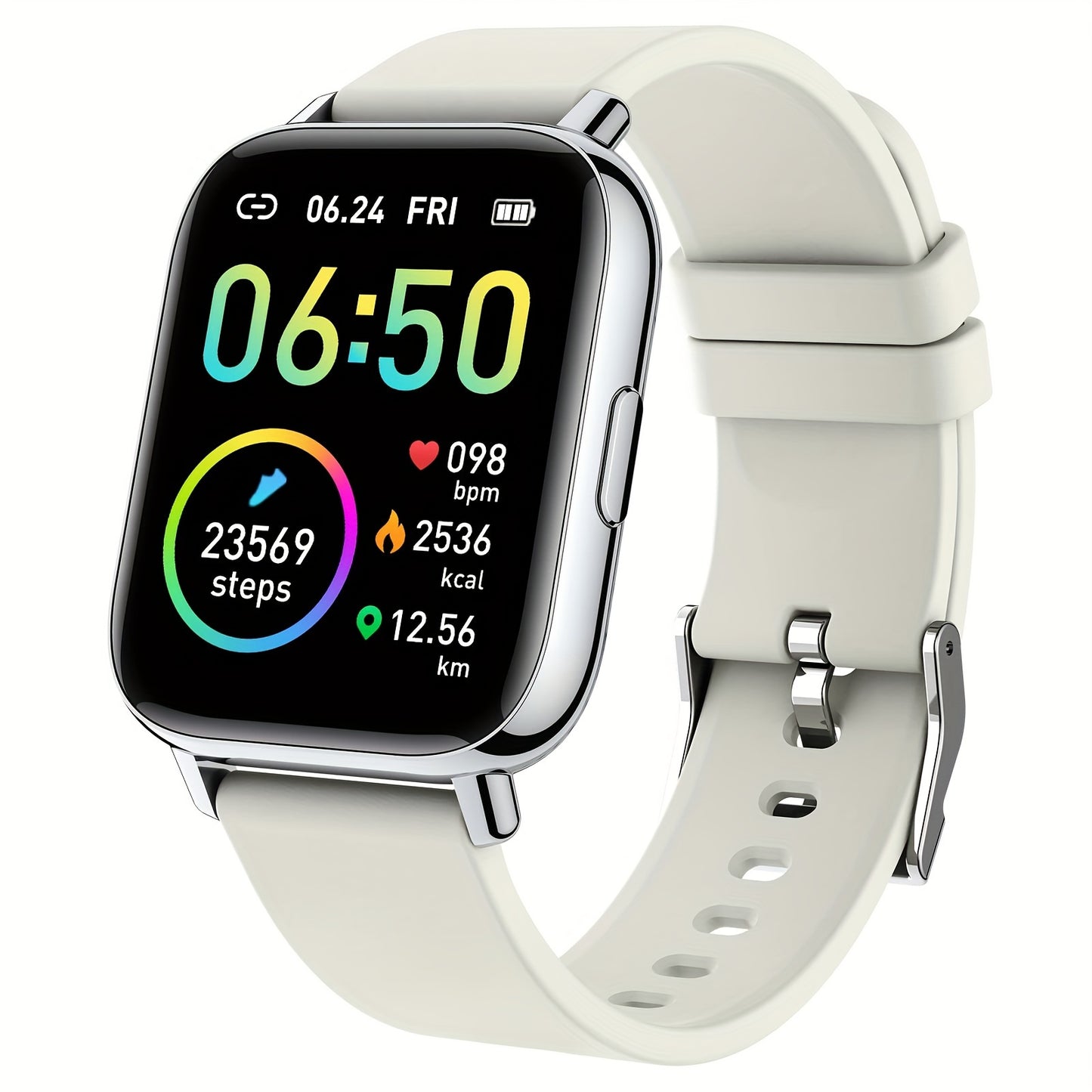Smartwatch Fitness Tracker With Touch Screen and Sleep Monitor