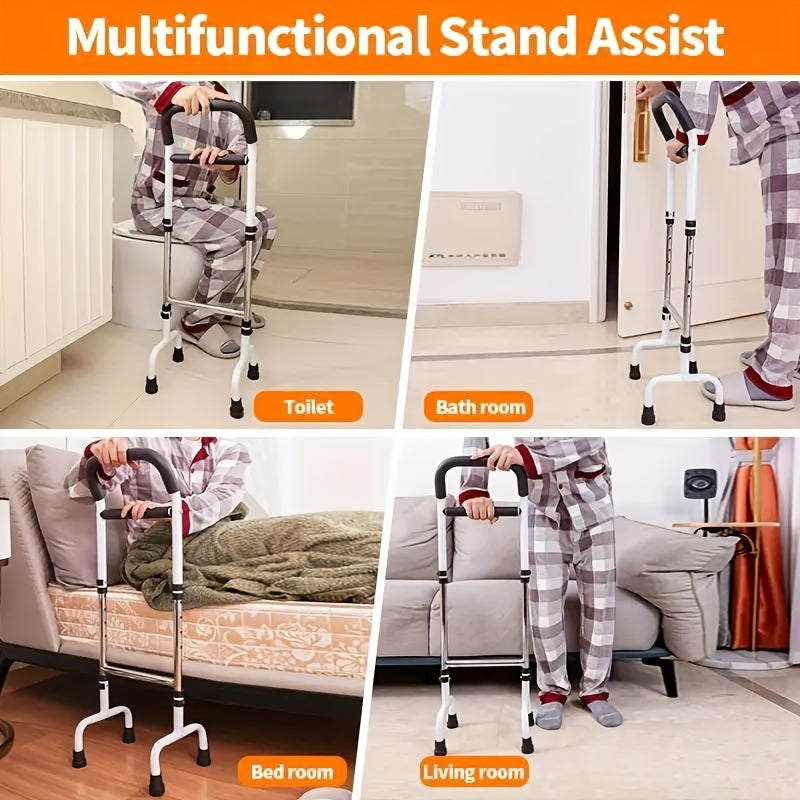 Multi-Purpose Bedside Handrail For Enhanced Safety And Support