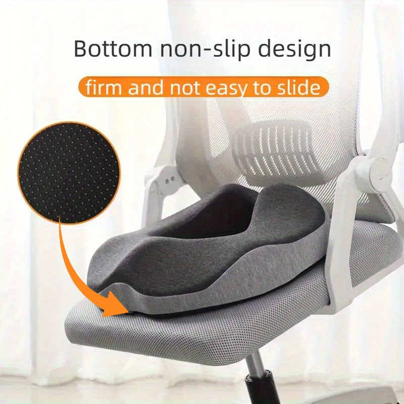 Ergonomic Memory Foam Pressure Relief Seat Cushion for Comfort