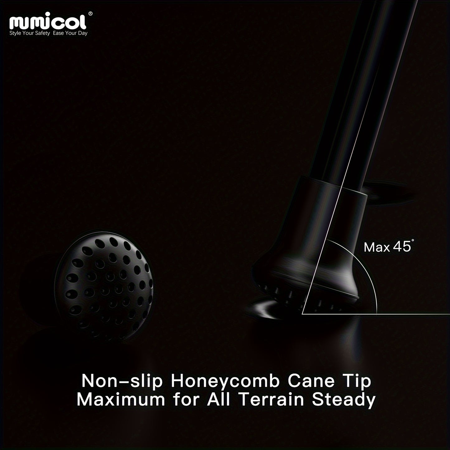 Mumicol Multifunctional Telescopic Cane with Adjustable Handle and Box
