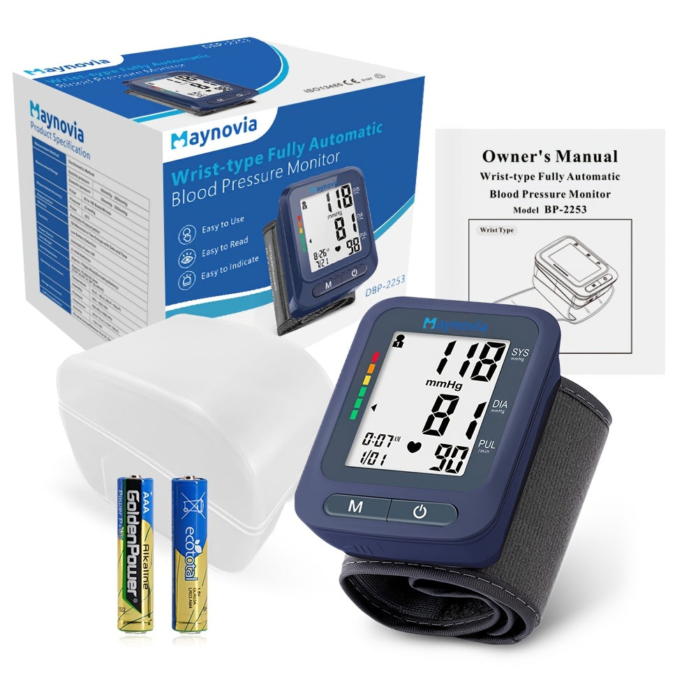 MAYNOVIA Digital Wrist Blood Pressure Monitor for Home Use