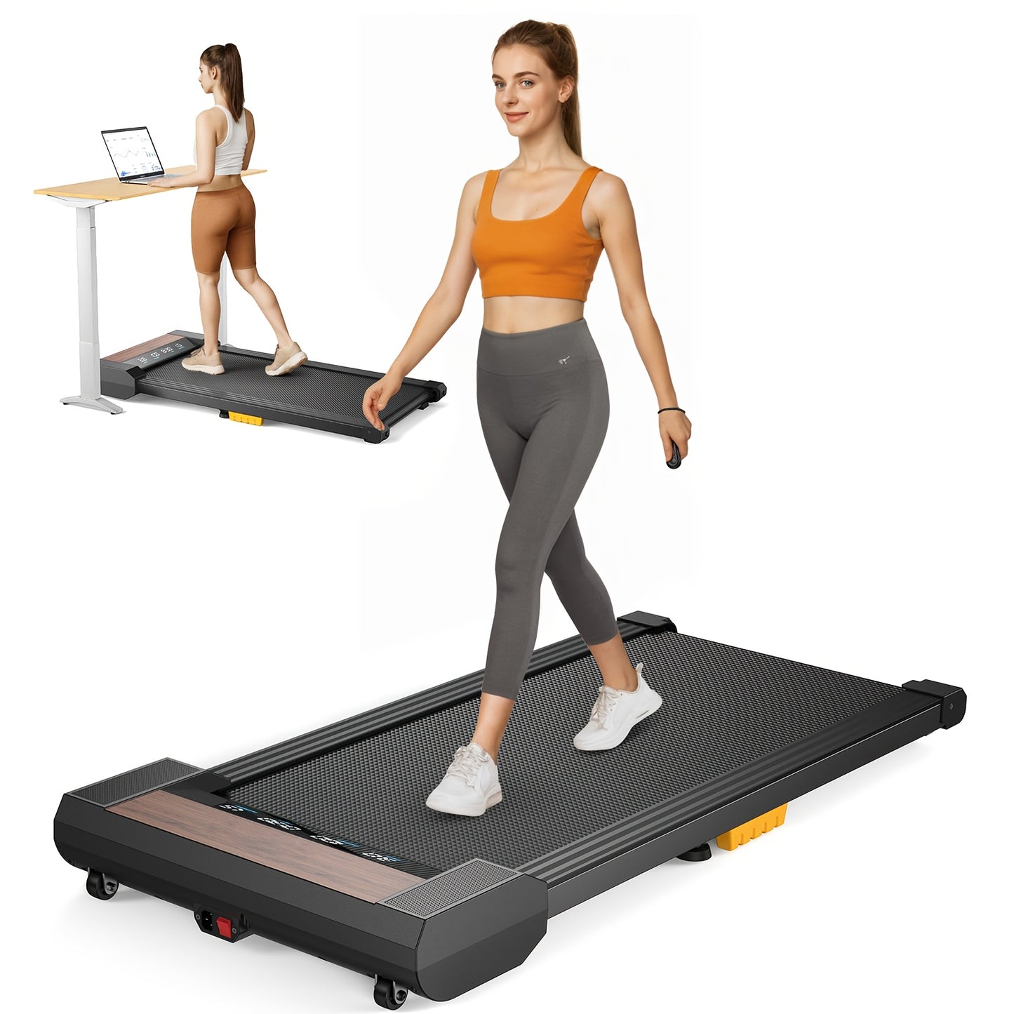 Compact Portable Treadmill With Noise Reduction And LED Display