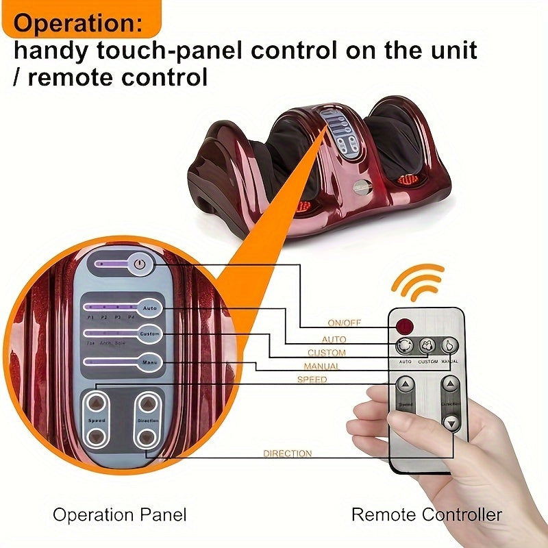 Shiatsu Foot Massager With Remote Control For Ultimate Relaxation