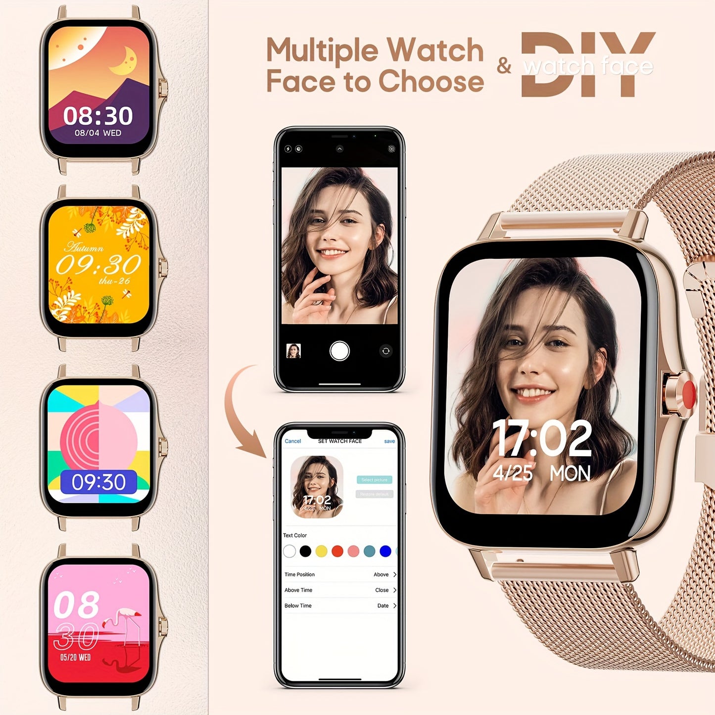 Smart Watch for Fitness Tracking and Call Notifications