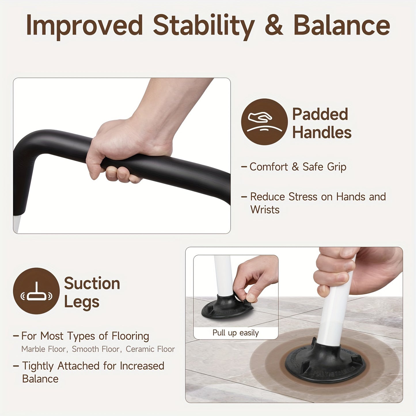 Toilet Safety Rails for Bathroom Stability and Support