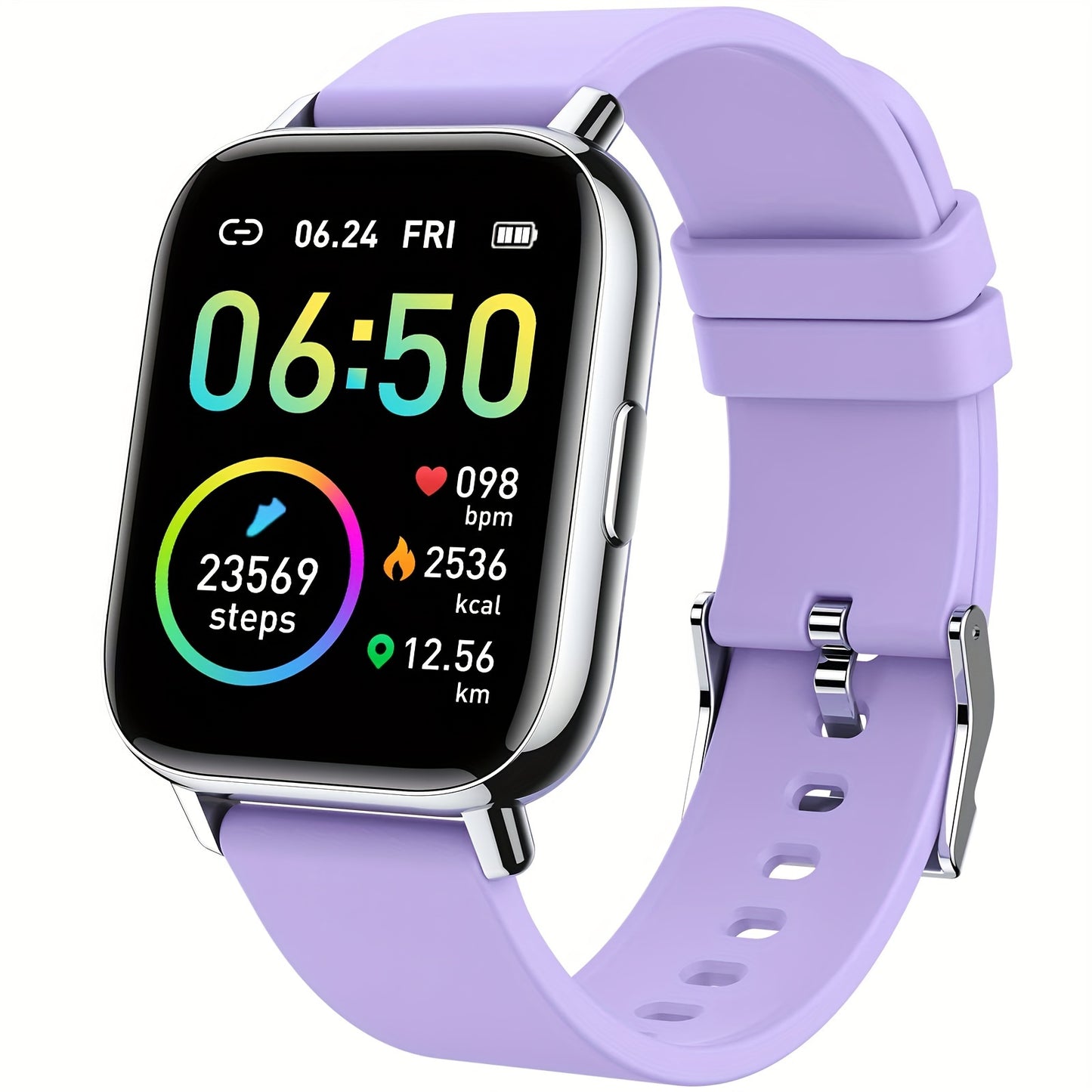 Smartwatch Fitness Tracker With Touch Screen and Sleep Monitor