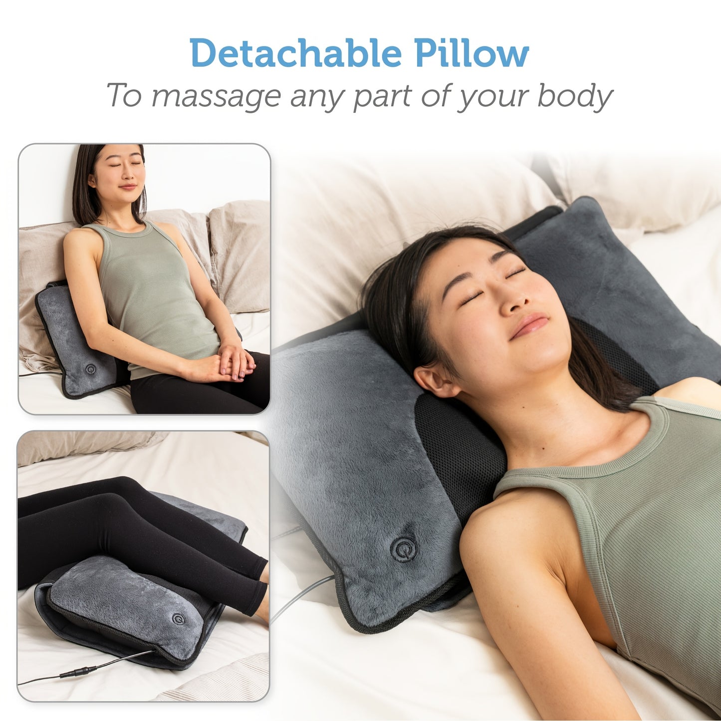 Comfier Full Body Massage Mat With Neck Pillow and Heating Pads