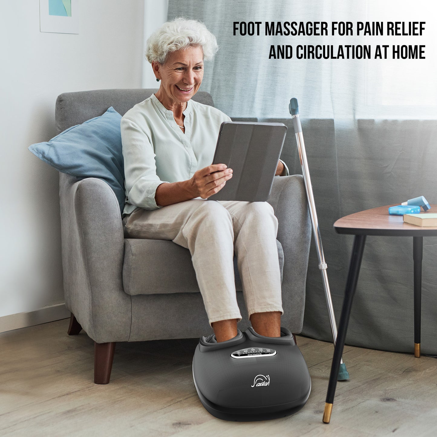 Snailax Shiatsu Foot Massager With Heat and Deep Kneading
