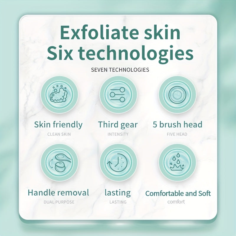 Rechargeable Electric Shower Brush Set for Relaxing Spa Experience