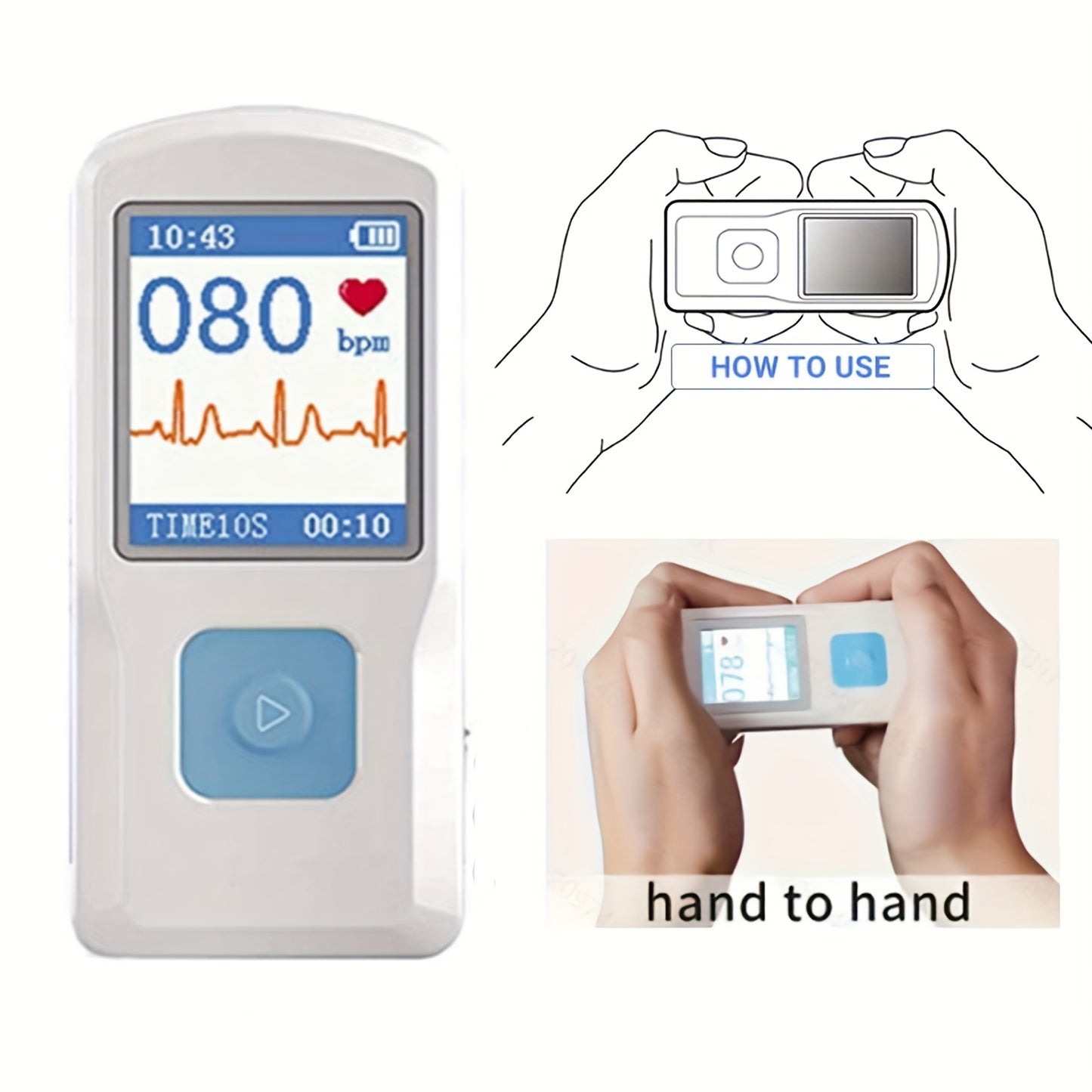 Portable ECG Monitor for Heart Rate Tracking Anytime Anywhere