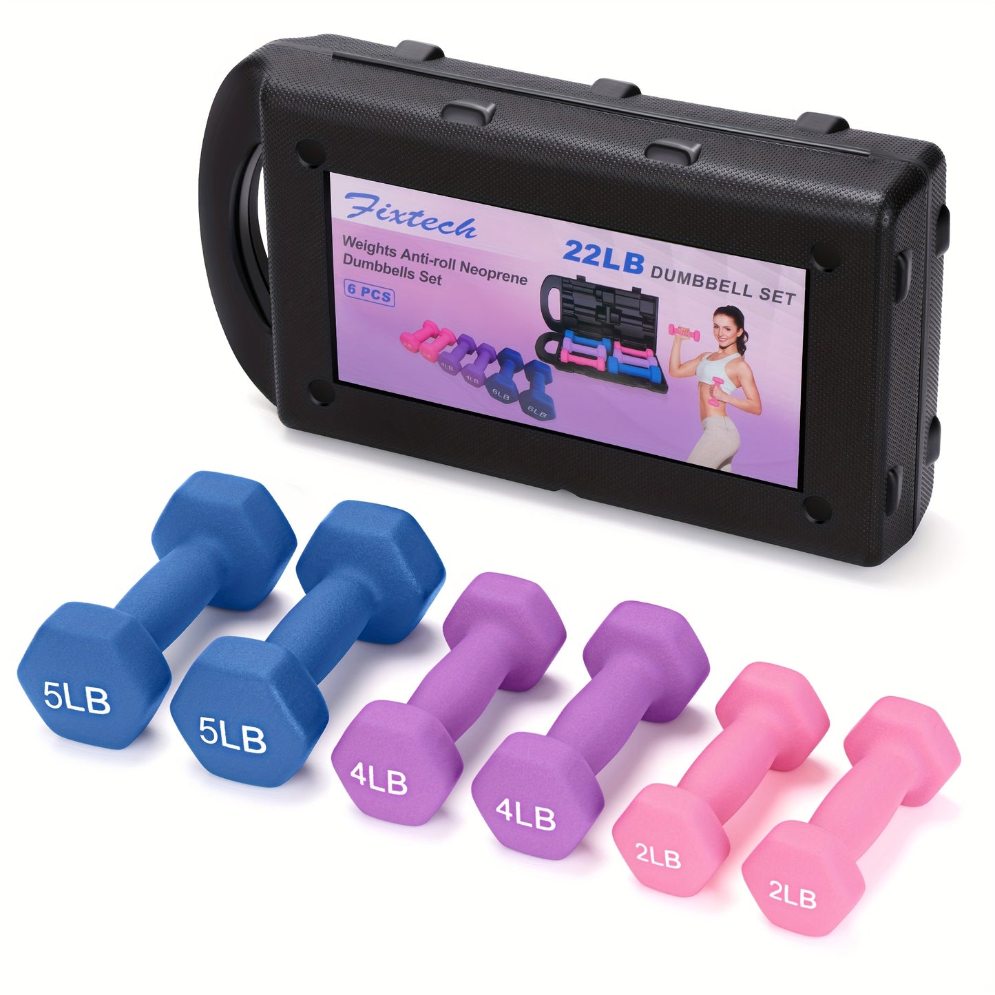 Adjustable Dumbbell Hand Weights Set in Gift Box