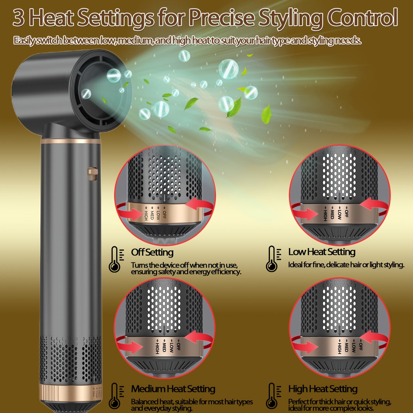 5-in-1 Hair Styler Brush for Effortless Styling and Care
