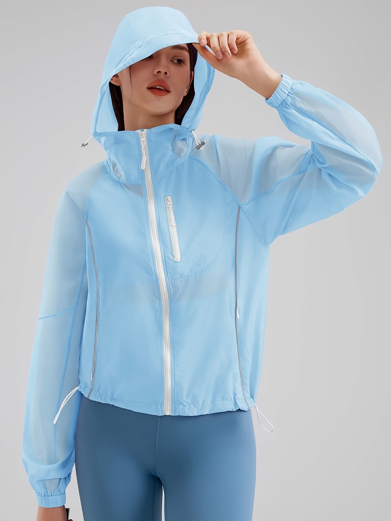 Lightweight Women’s Quick-Dry Windproof Hoodie for Outdoor Activities