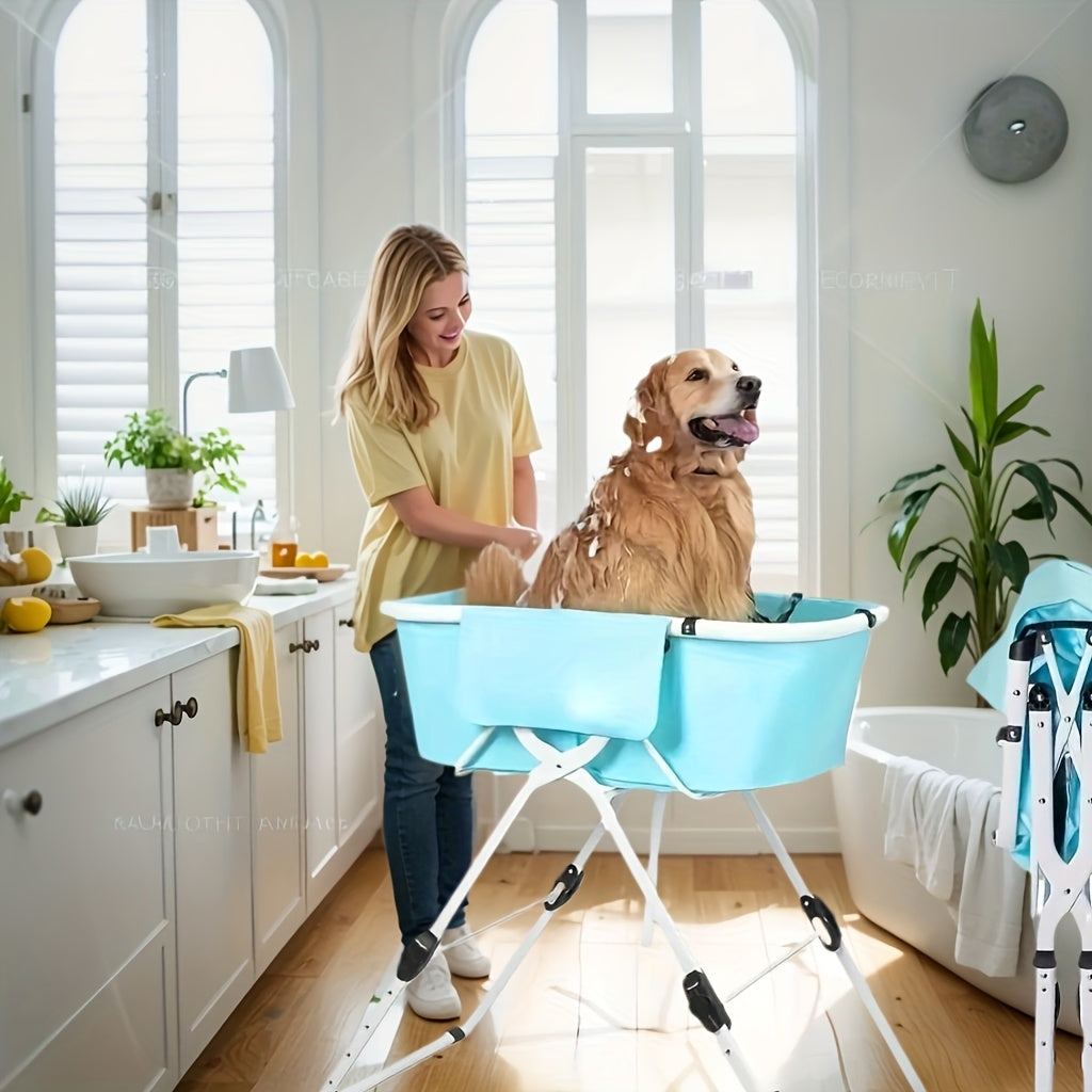 Portable Dog Bath Tub for Easy Grooming and Showering