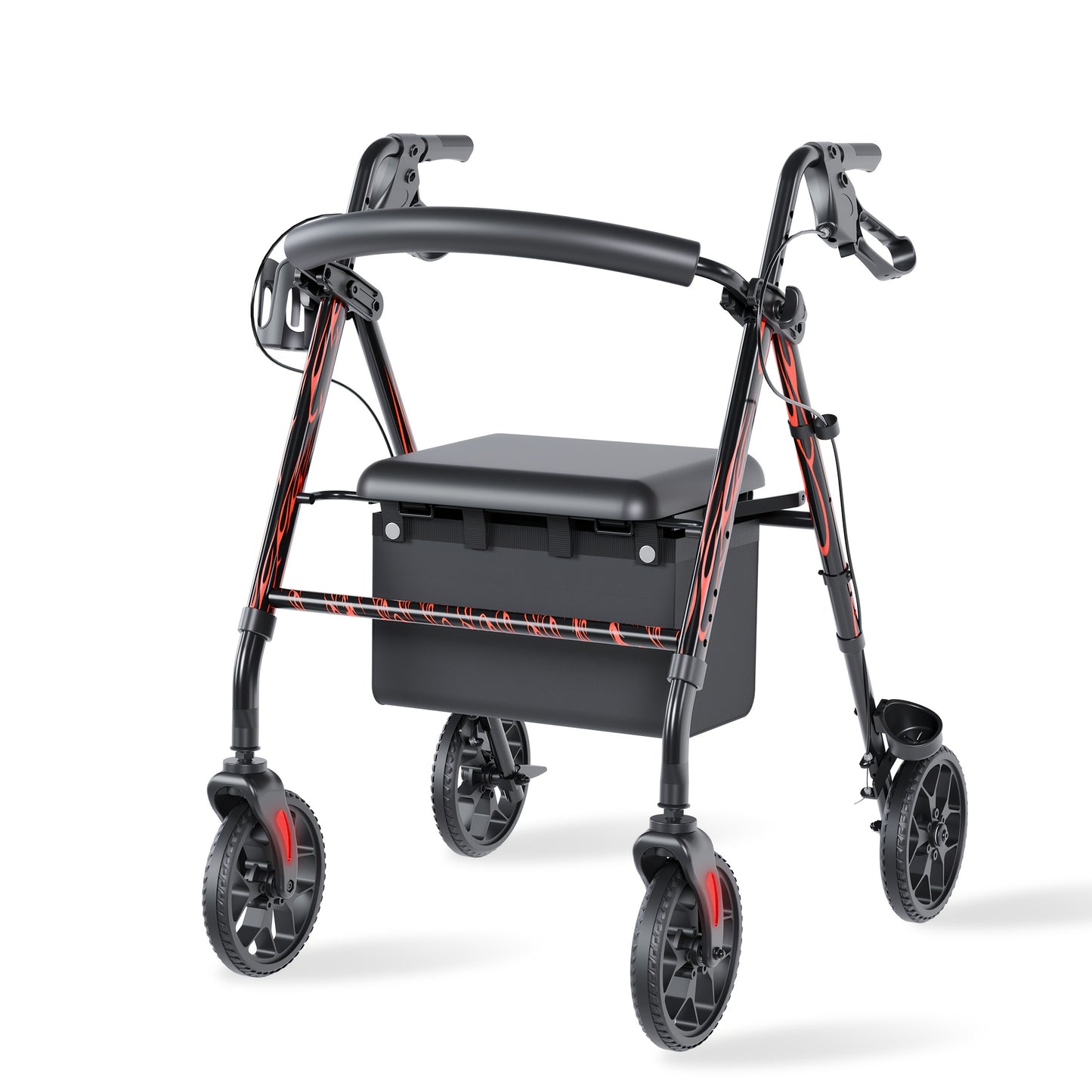 All Terrain Rollator Walker With Seat For Seniors And Adults