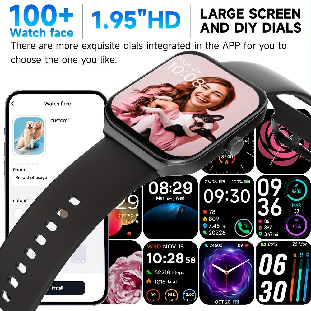 TOOBUR Smartwatch with Call Feature and Fitness Tracking Capabilities