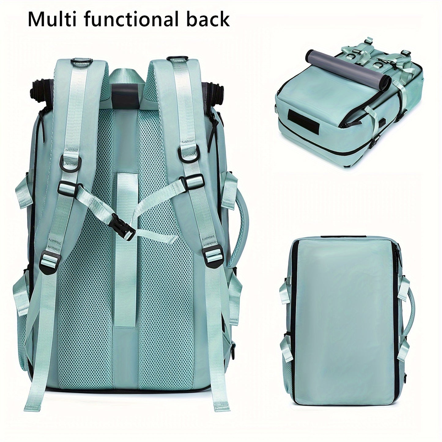 Versatile Laptop Backpack With Shoe Compartment For Travel