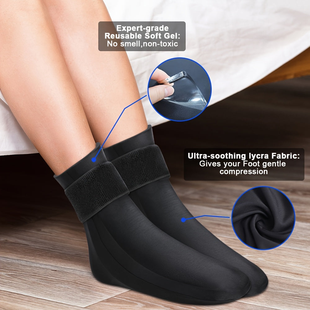 Reusable Gel Compression Ankle Socks for Instant Comfort and Support