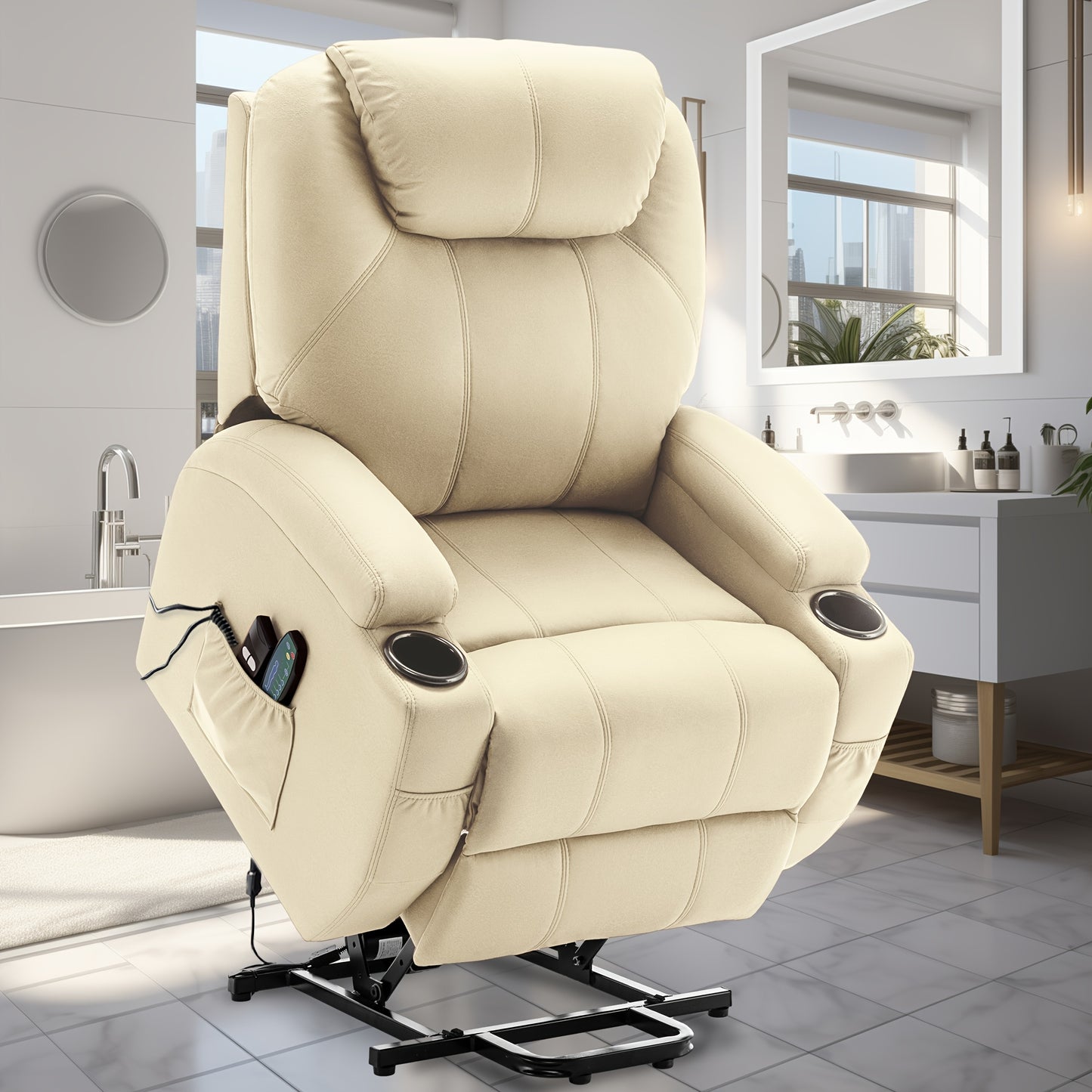 Electric Recliner Chair With Massage Heating And Remote Control
