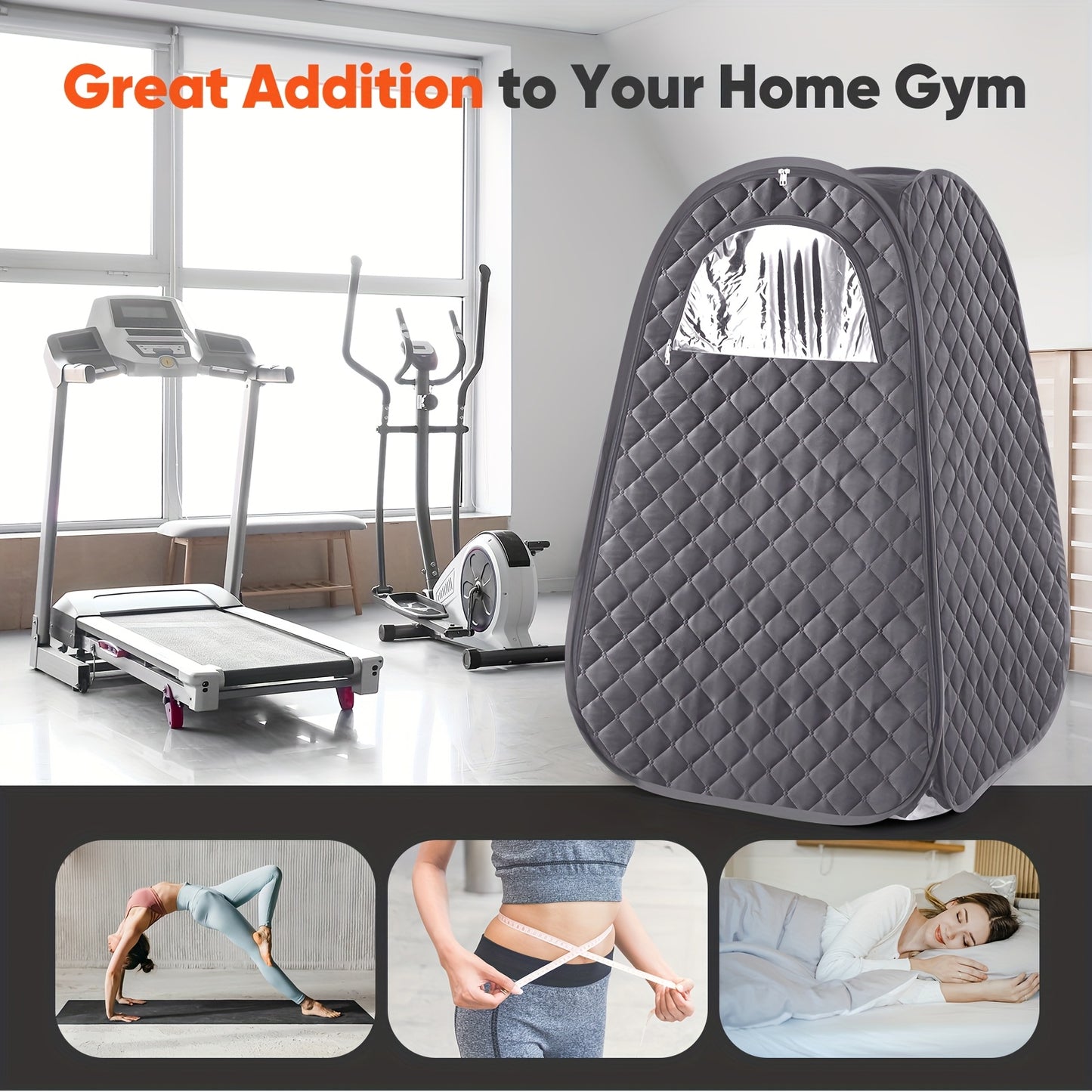 Portable Full Body Steam Sauna Tent with Remote Control