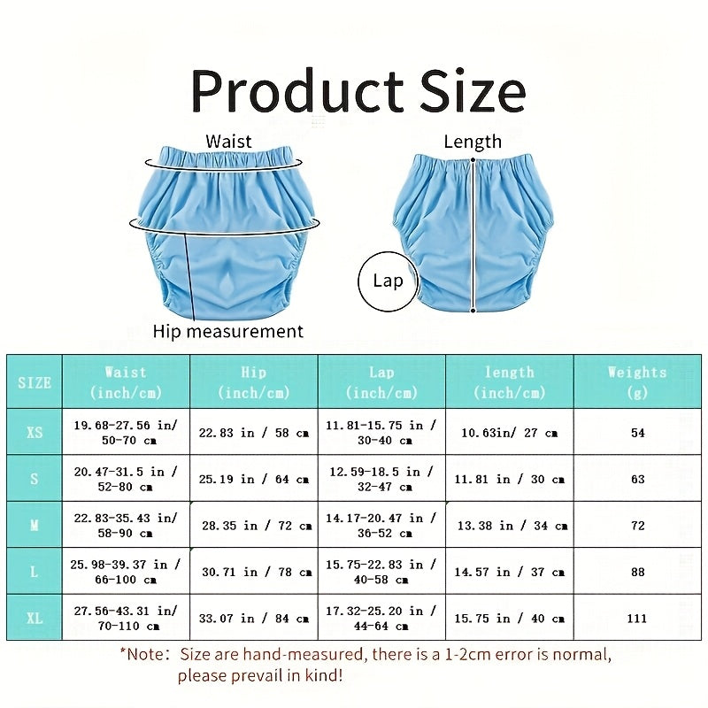 Leakproof Reusable Incontinence Underwear with Wet Bag for Comfort