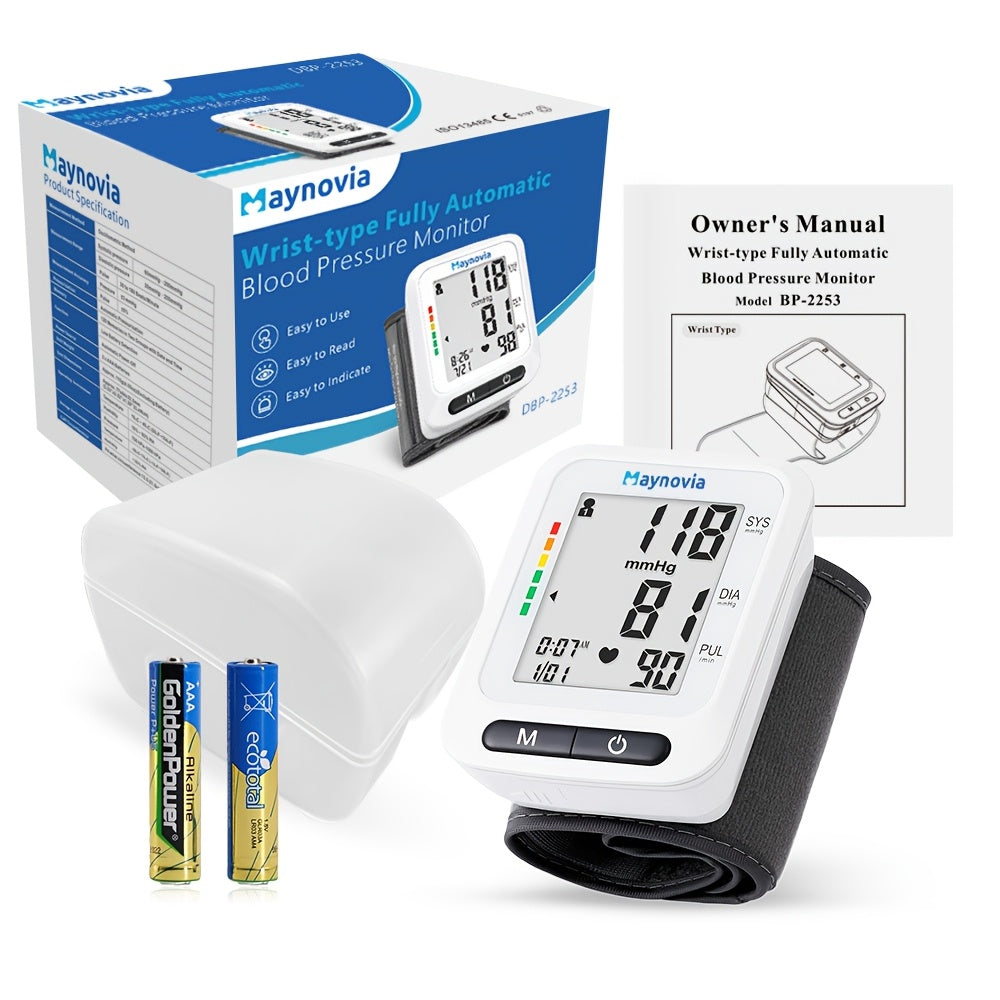 MAYNOVIA Digital Wrist Blood Pressure Monitor for Home Use