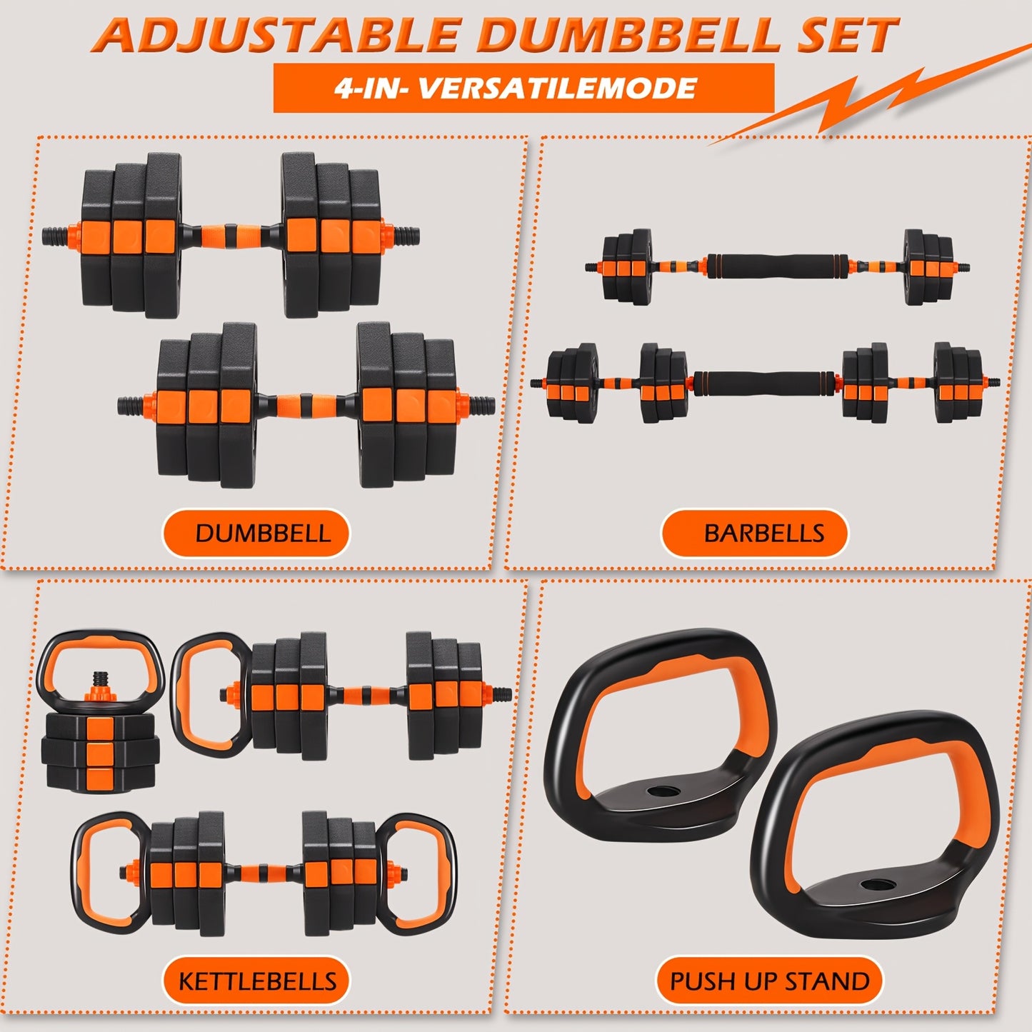 Adjustable Dumbbell Set for Home Fitness and Workout Training