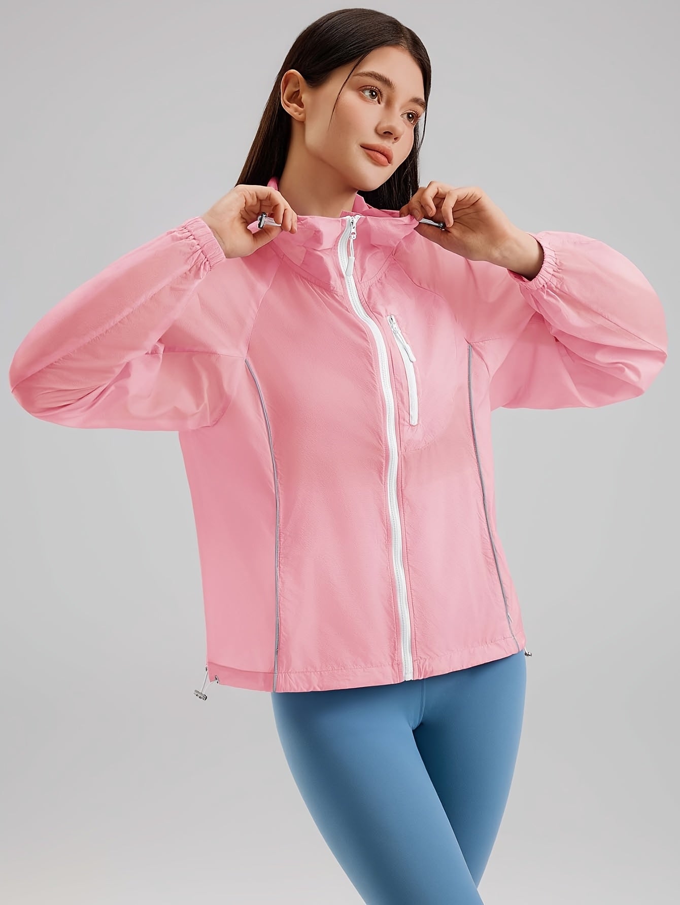 Lightweight Women’s Quick-Dry Windproof Hoodie for Outdoor Activities