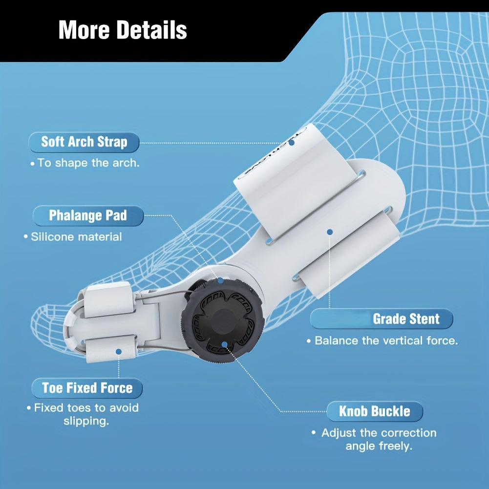 Bunion Corrector Toe Separator Adjustable Comfort for Day and Night
