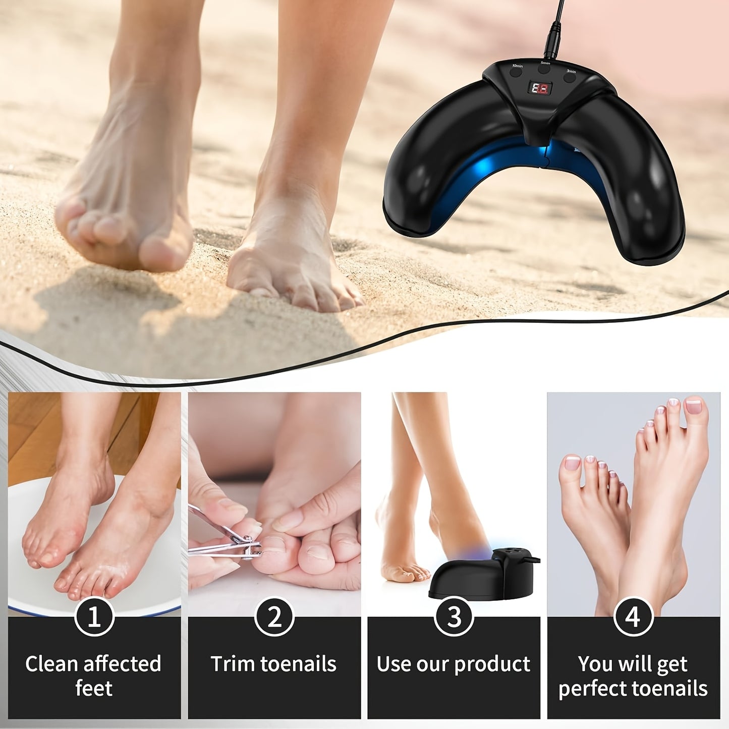 KTS Laser Device for Effective Nail Fungus Treatment and Care