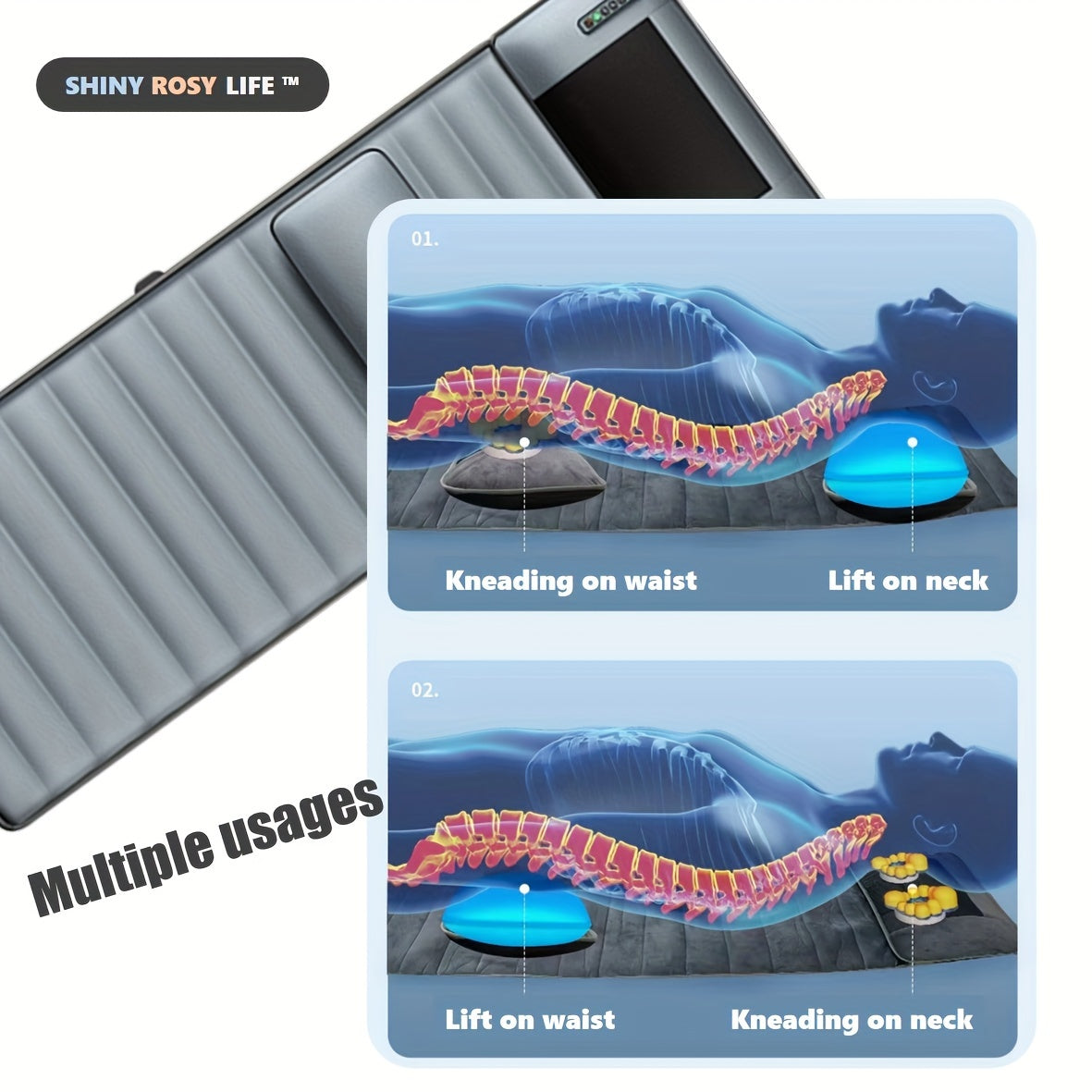 Full Body Acupressure Massage Mattress with Heat Therapy
