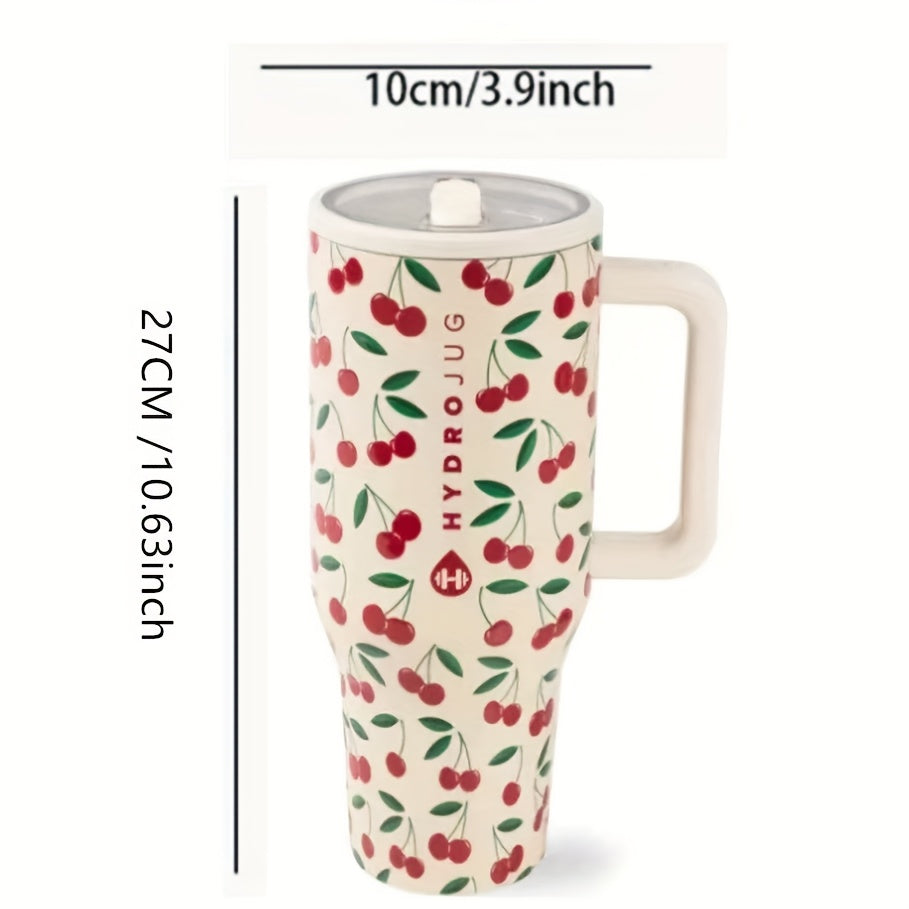 HydroJug Insulated Water Bottle With Flip Straw And Handle