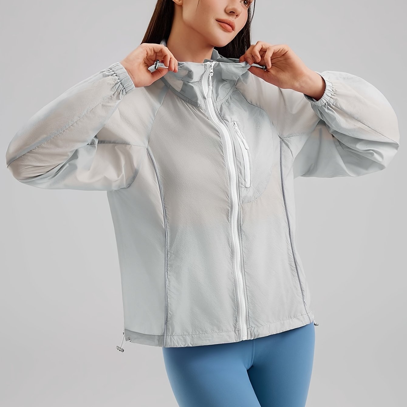 Lightweight Women’s Quick-Dry Windproof Hoodie for Outdoor Activities