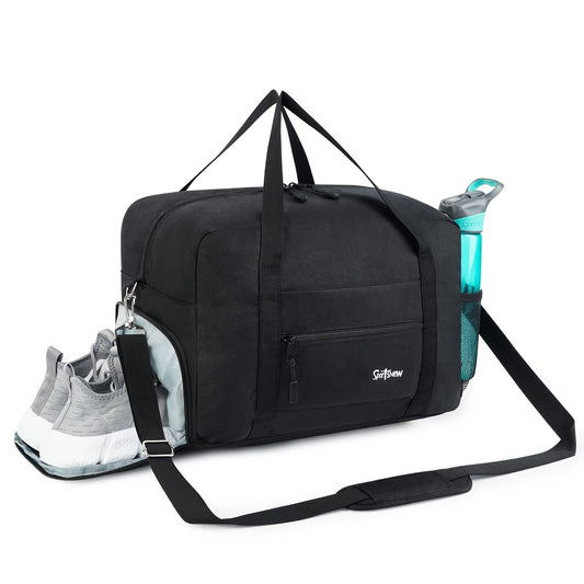 Heavy Duty Gym Duffle Bag With Shoe Compartment Wet Pocket