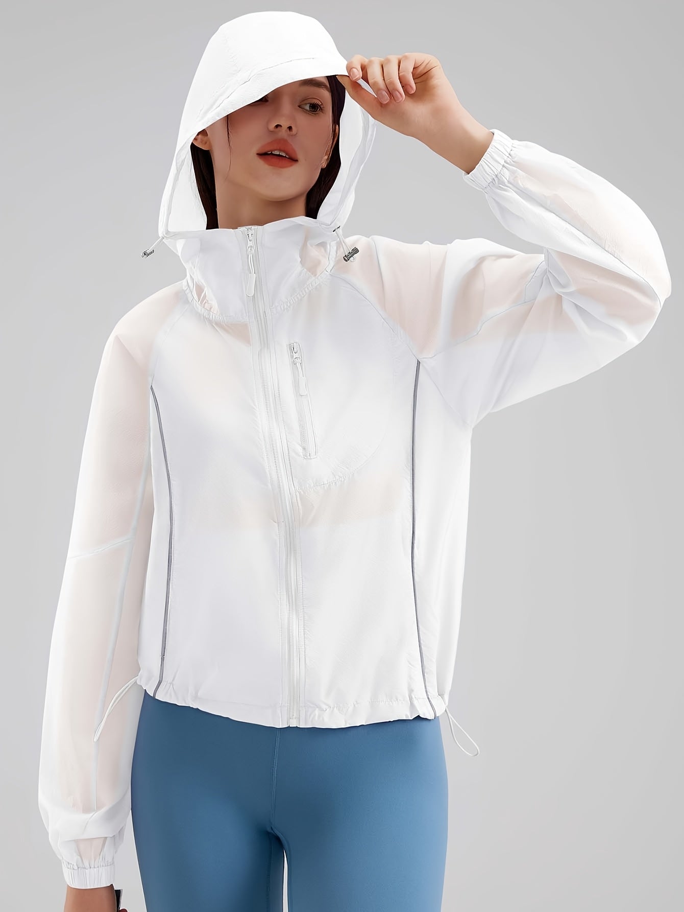Lightweight Women’s Quick-Dry Windproof Hoodie for Outdoor Activities