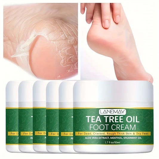 Moisturizing Foot Cream with Tea Tree Oil and Aloe Vera