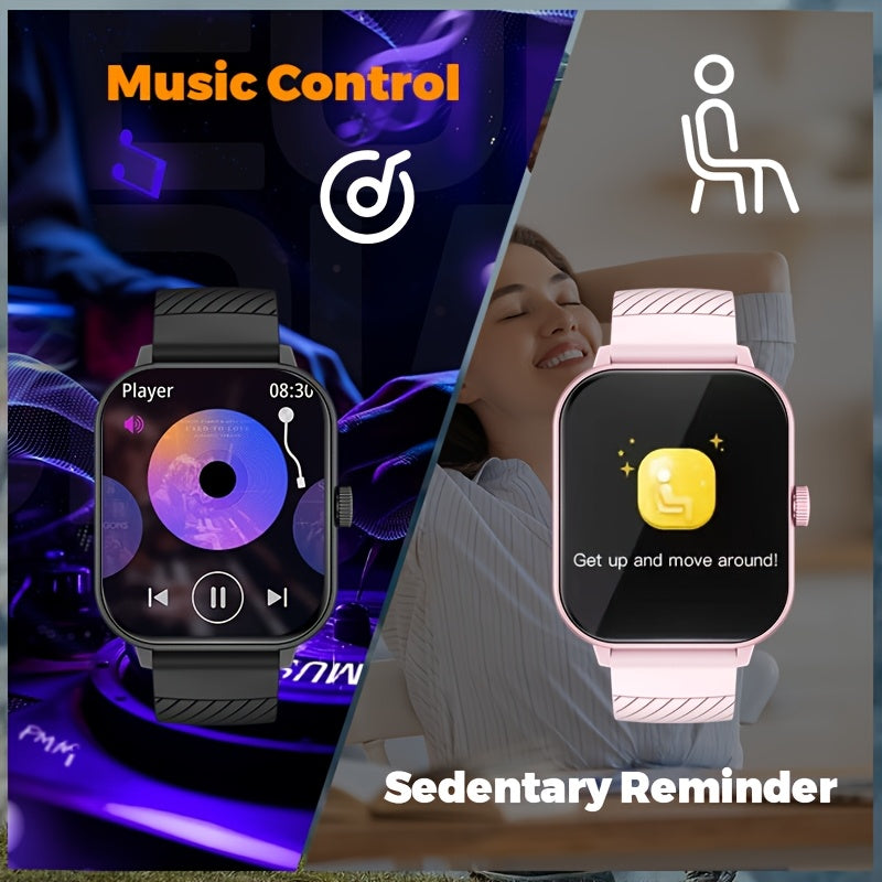 Multi Function Smartwatch With Wireless Calling And Pedometer