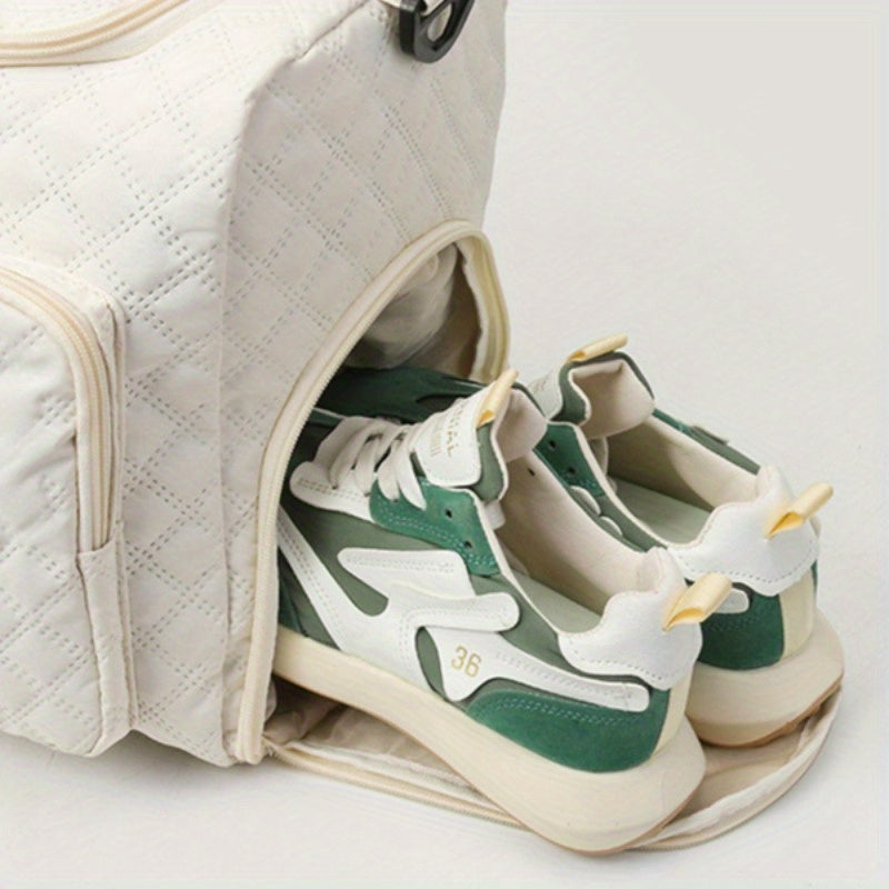 Luxury Travel Luggage Tote With Dry Wet Separation Pockets