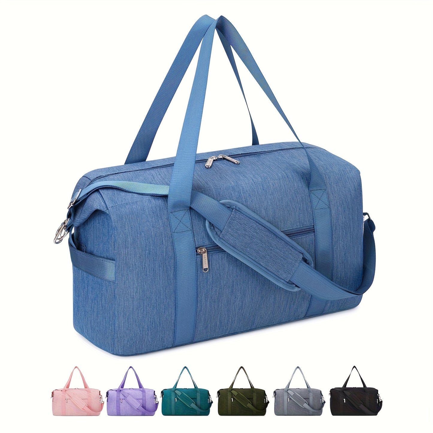 Travel Duffle Bag With Wet Dry Shoe Compartment Laptop