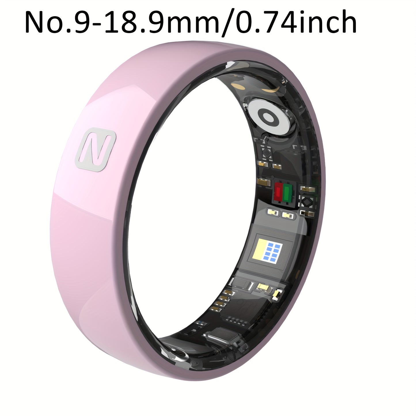 Smart Ring For Men And Women, Crystal Charging Case - Fitness And Sleep Tracker, Step Distance Calorie Monitoring, Multiple Exercise Modes, Magnetic Charging - Stylish Stainless Steel Design, IP68 Waterproof, Holiday Gift